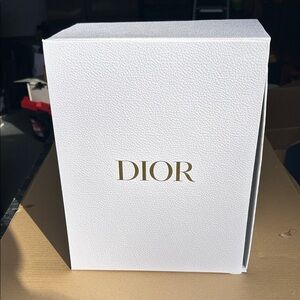 Dior White Gift Box with Gold Logo